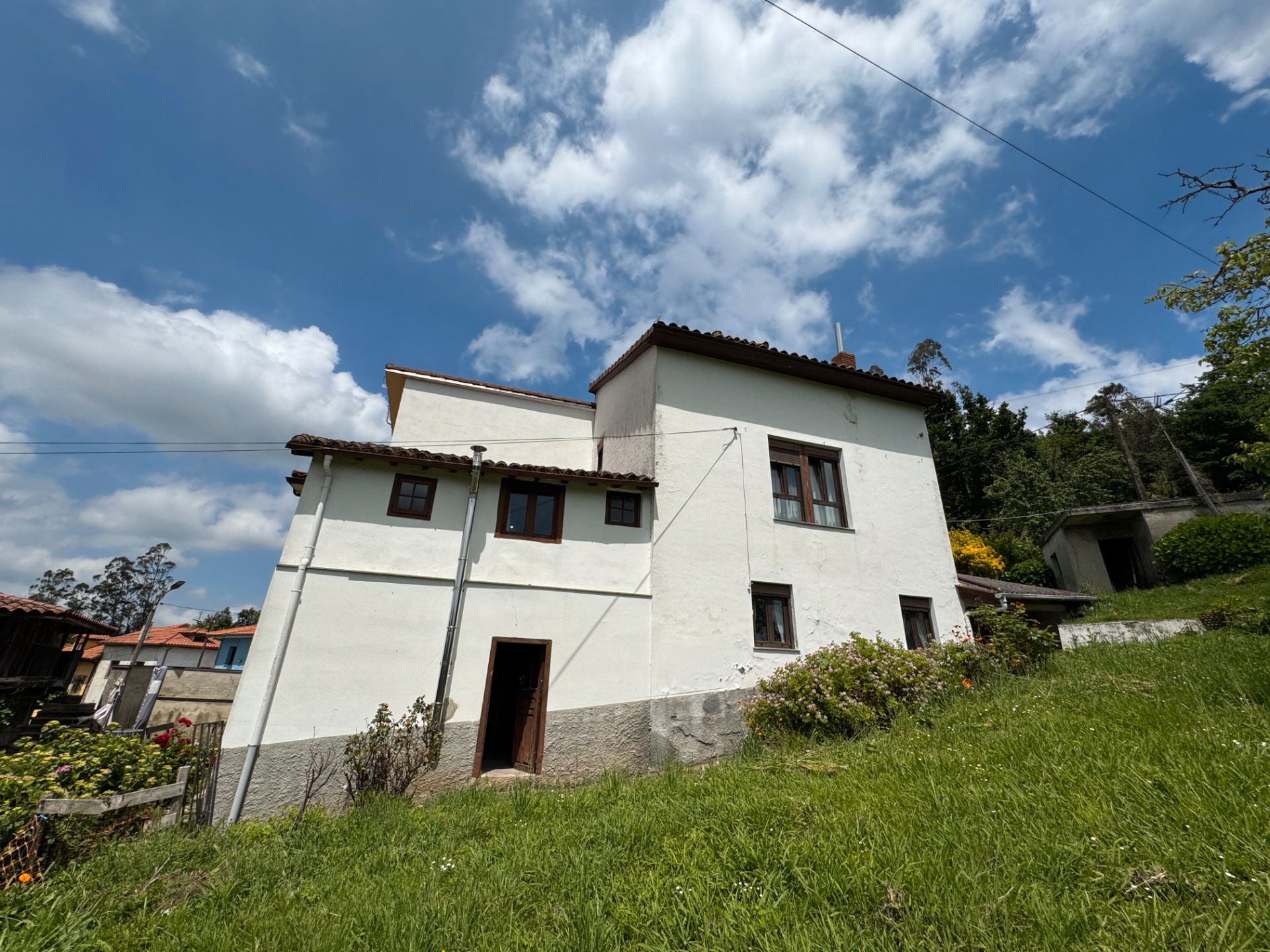 Exterior view of Country house for sale in Candamo  with Heating, Storage room and Furnished