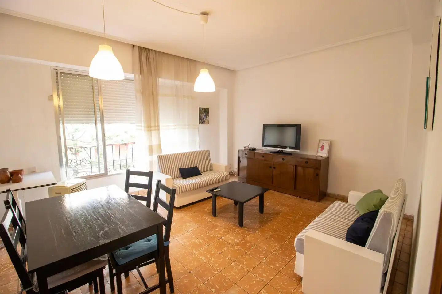 Wohnzimmer von Wohnung zur Miete in Valencia mit Möbliert