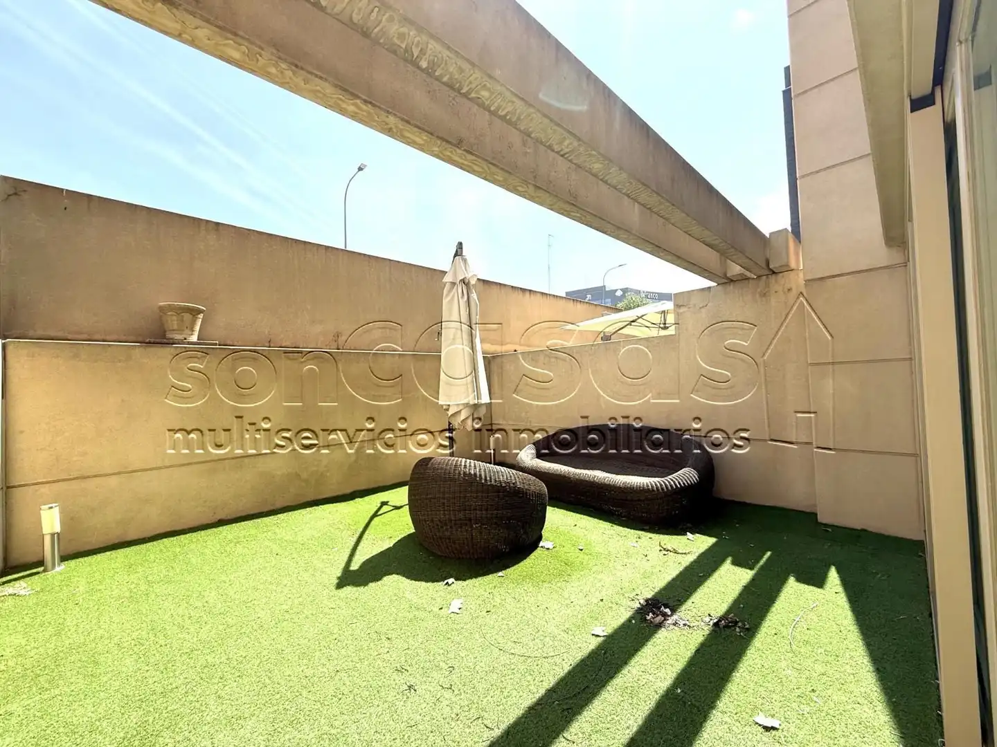 Terraza de Piso de alquiler en Madrid con Aire acondicionado, Calefacción y Jardín privado