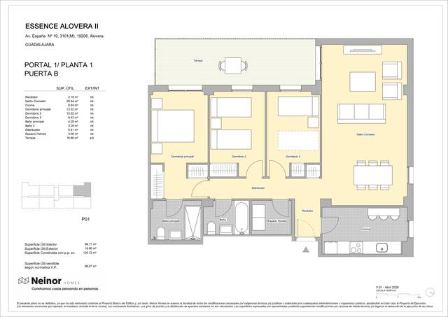 Piso en Venta en   Calle Edgar Neville, 0 en Alovera