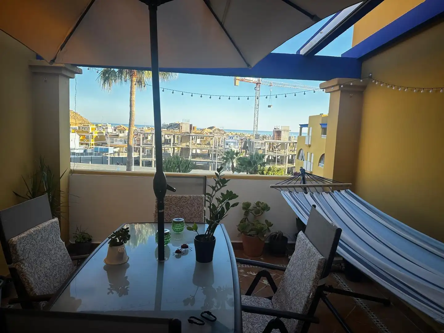 Terrasse von Wohnung zum Verkauf in Pulpí mit Klimaanlage, Terrasse und Möbliert