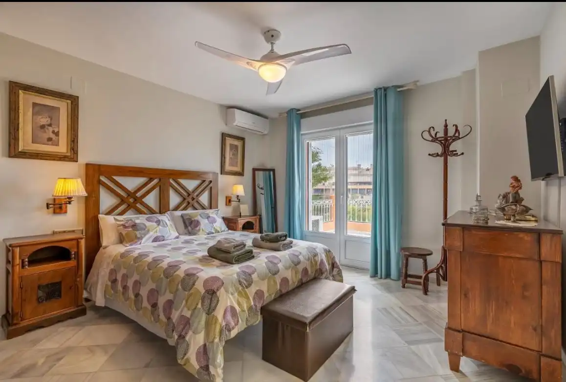 Bedroom of Houses for rent in Monachil  with Air Conditioner, Heating and Private garden