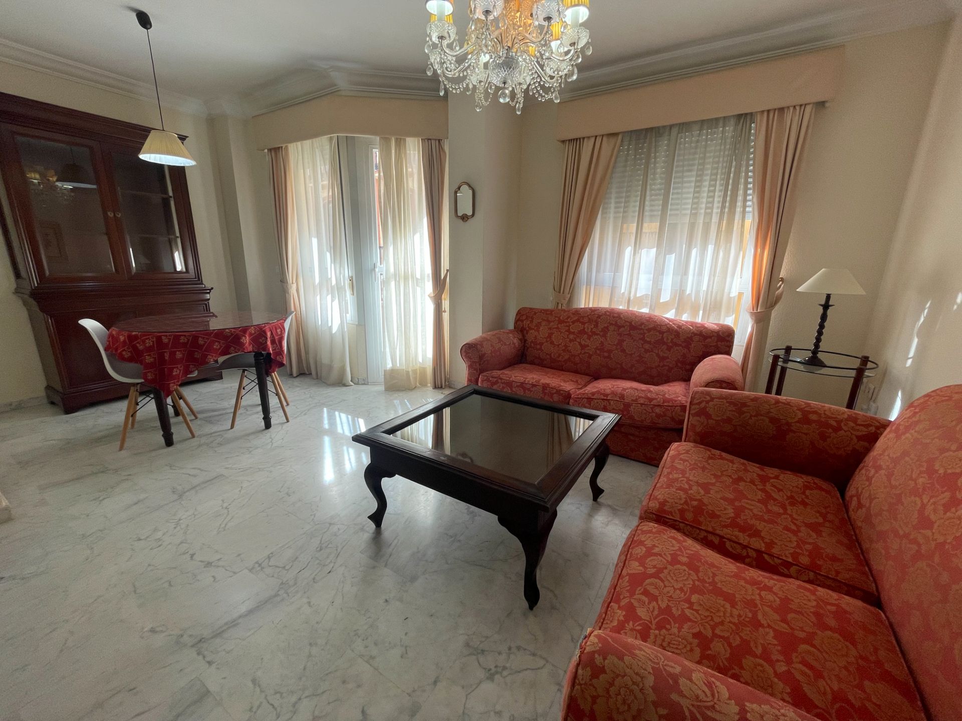 Living room of Flat to rent in Badajoz Capital  with Air Conditioner, Heating and Furnished