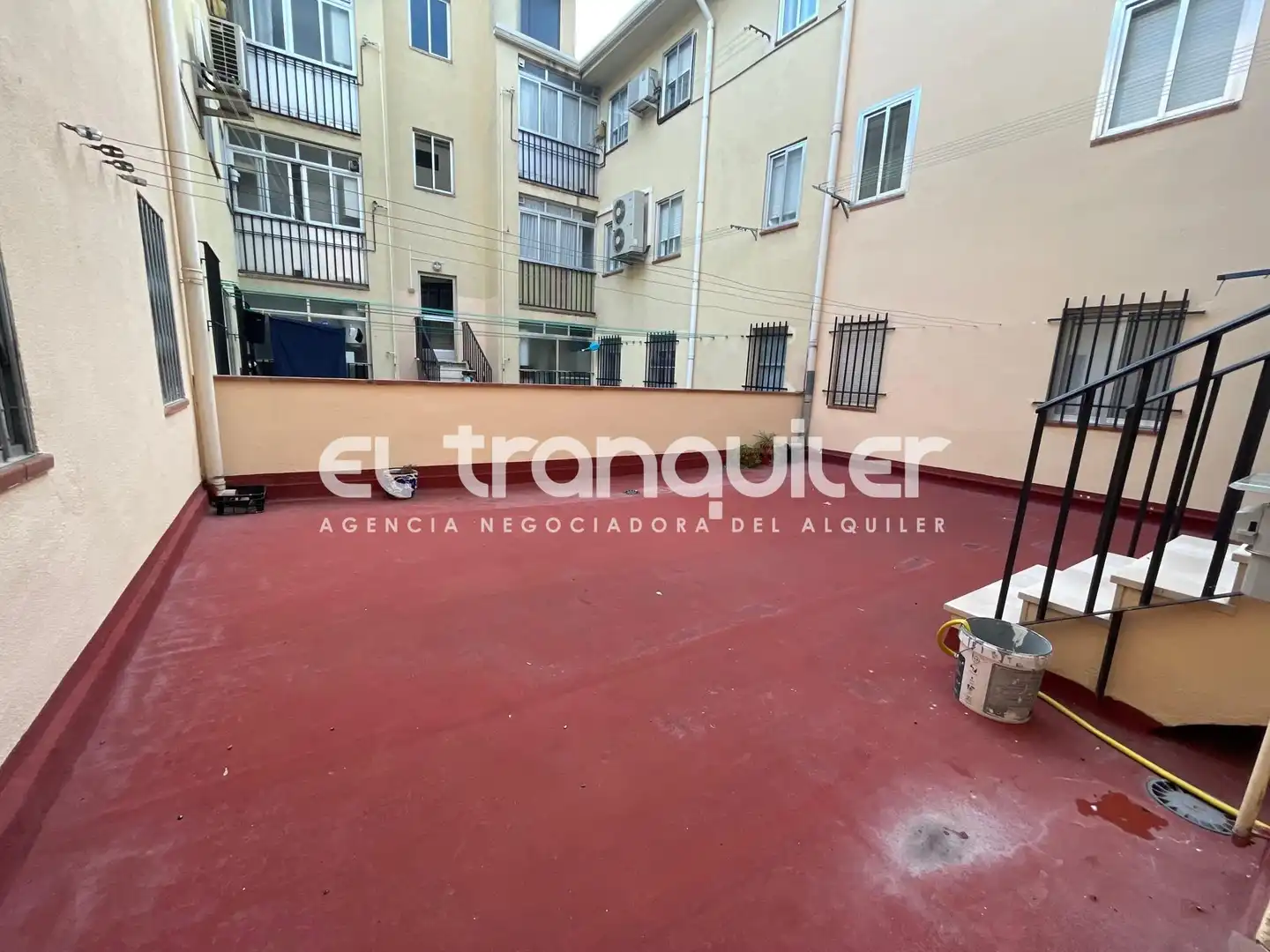 Terrace of Flat for rent in Pinto  with Air Conditioner, Furnished and Washing machine