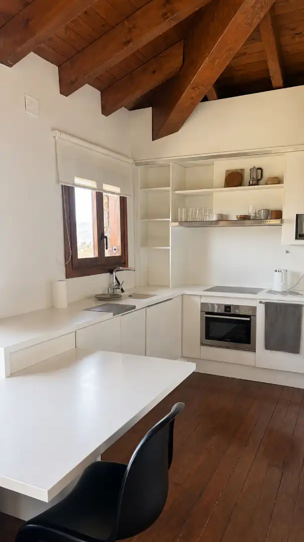 Cuina de Dúplex de lloguer en Alp amb Calefacció, Parquet i Terrassa