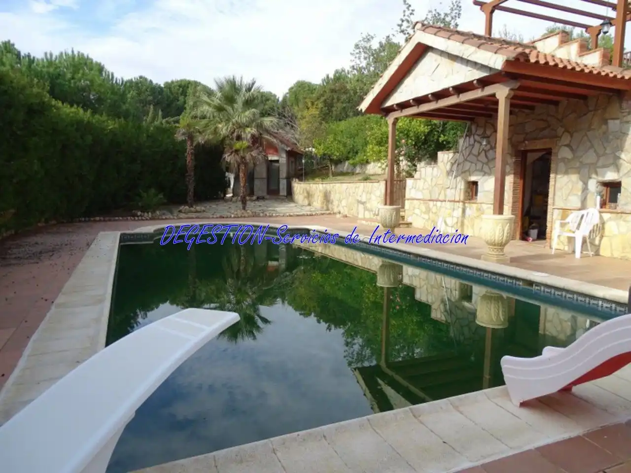 Piscina de Casa o xalet en venda en Guarromán amb Aire condicionat, Jardí privat i Terrassa