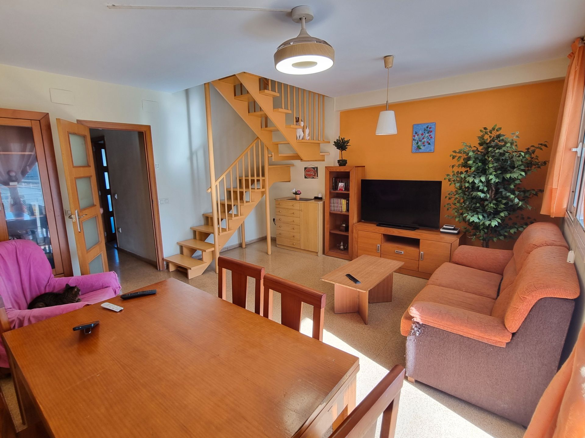 Sala de estar de Dúplex en venta en Blanes con Jardín privado, Horno y Balcón