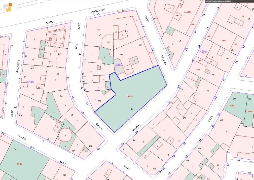 Lands and plots for sale in Roquetas de Mar ciudad
