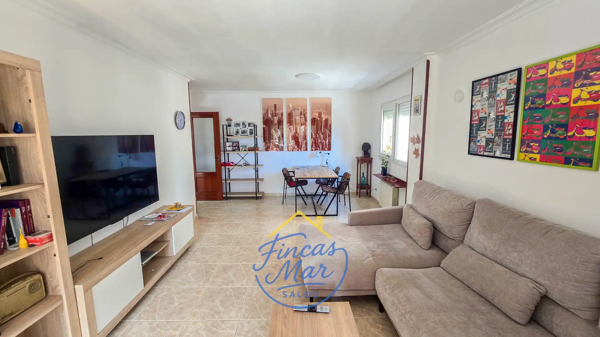 Sala de estar de Piso en venta en Salou con Aire acondicionado, Terraza y Amueblado