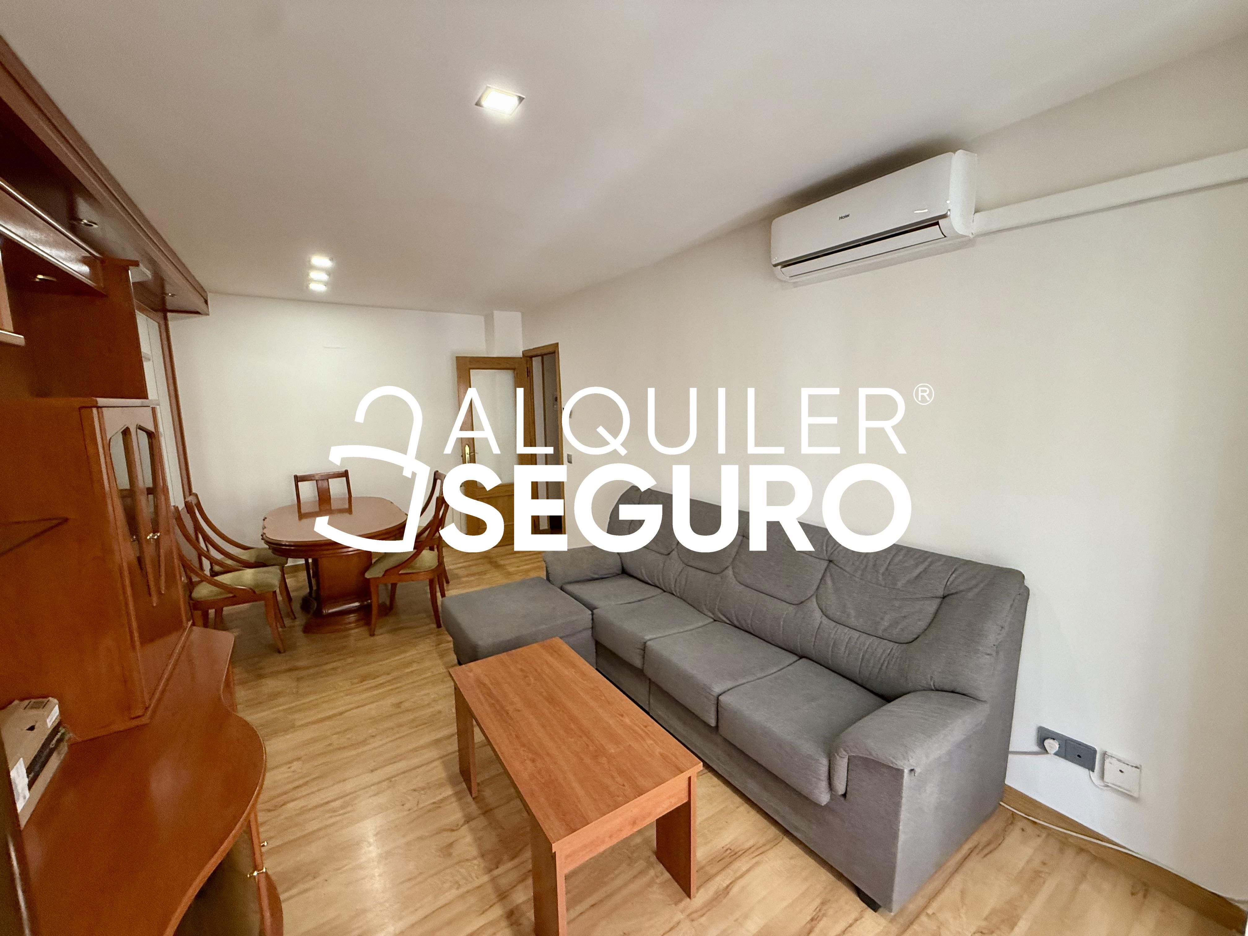 Living room of Flat to rent in  Madrid Capital  with Air Conditioner, Heating and Swimming Pool