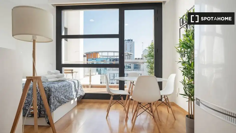 Balcony of Flat for rent in Madrid  with Air Conditioner, Heating and Furnished