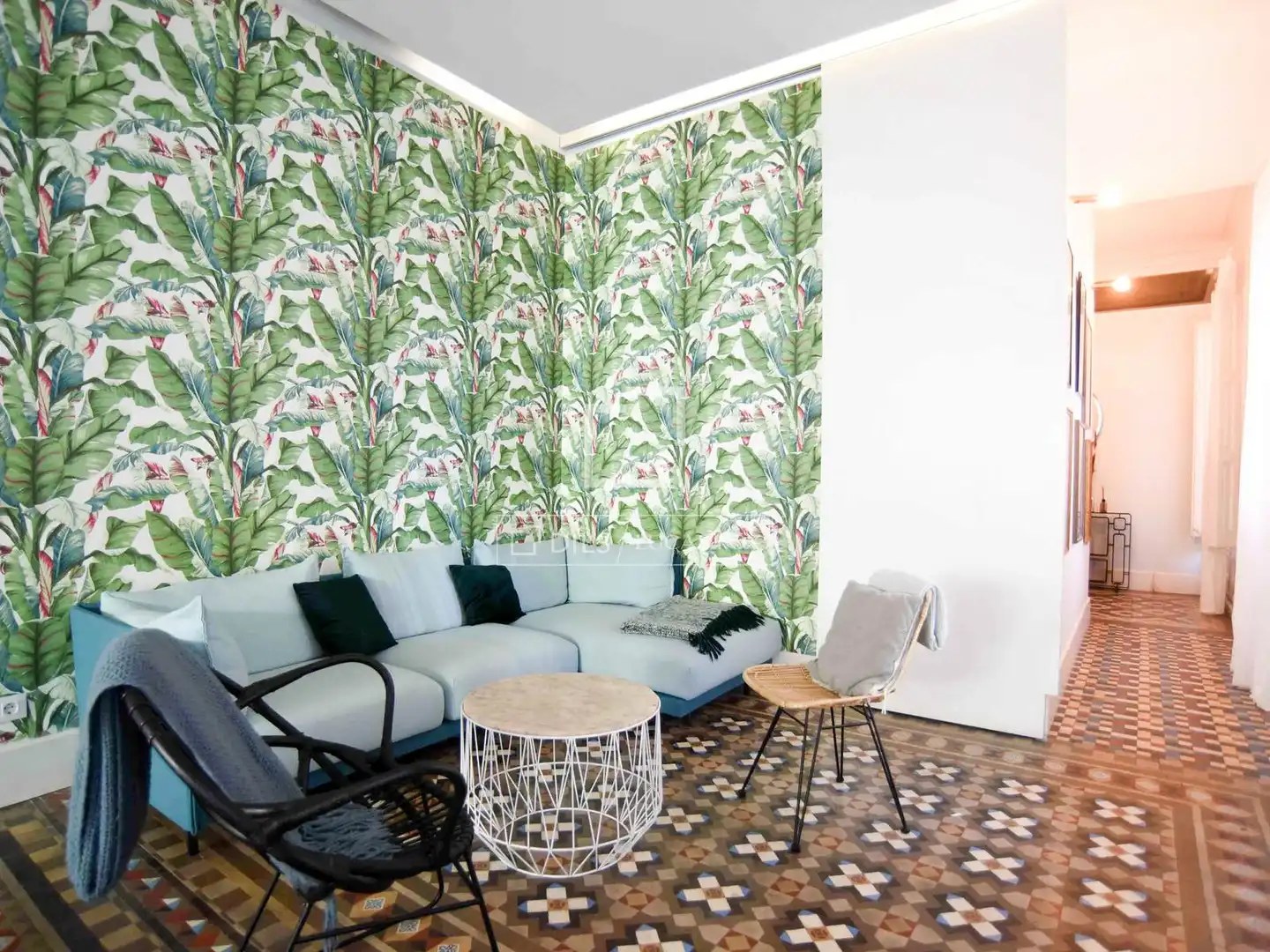 Sala de estar de Piso en venta en Barcelona con Aire acondicionado, Calefacción y Terraza