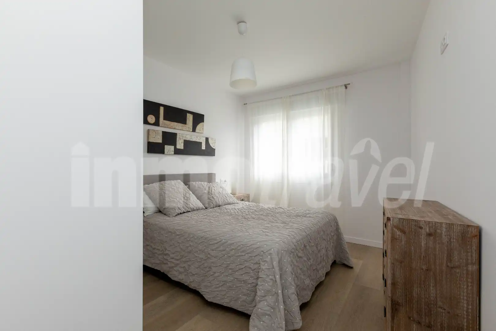Bedroom of Flat for rent in Sanxenxo  with Heating, Parquet flooring and Furnished