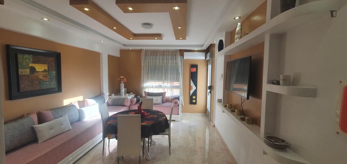 Sala d'estar de Apartament de lloguer en Castellón de la Plana / Castelló de la Plana amb Aire condicionat, Moblat i Forn