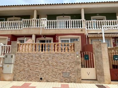 Vista exterior de Casa adosada en venda en Fuente Álamo de Murcia amb Calefacció, Jardí privat i Terrassa
