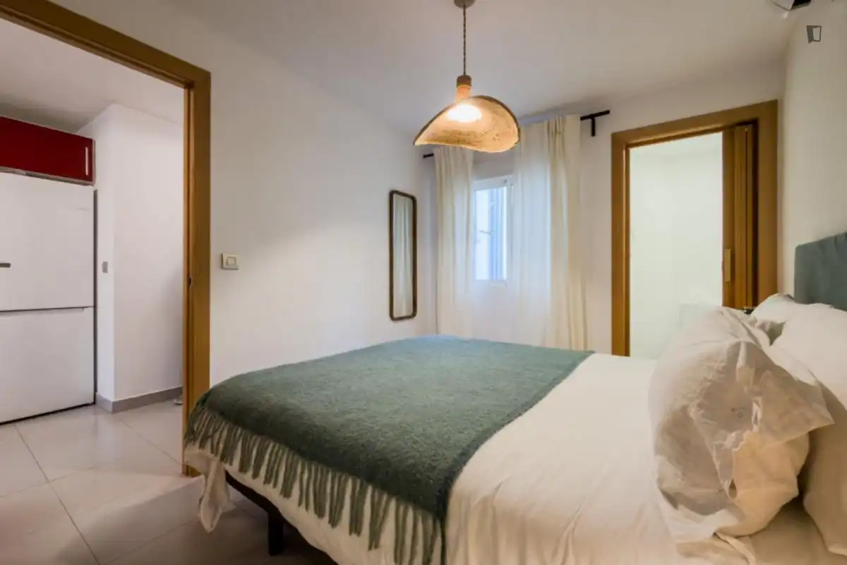 Habitación de Apartamento de alquiler en Barcelona con Aire acondicionado, Calefacción y Amueblado
