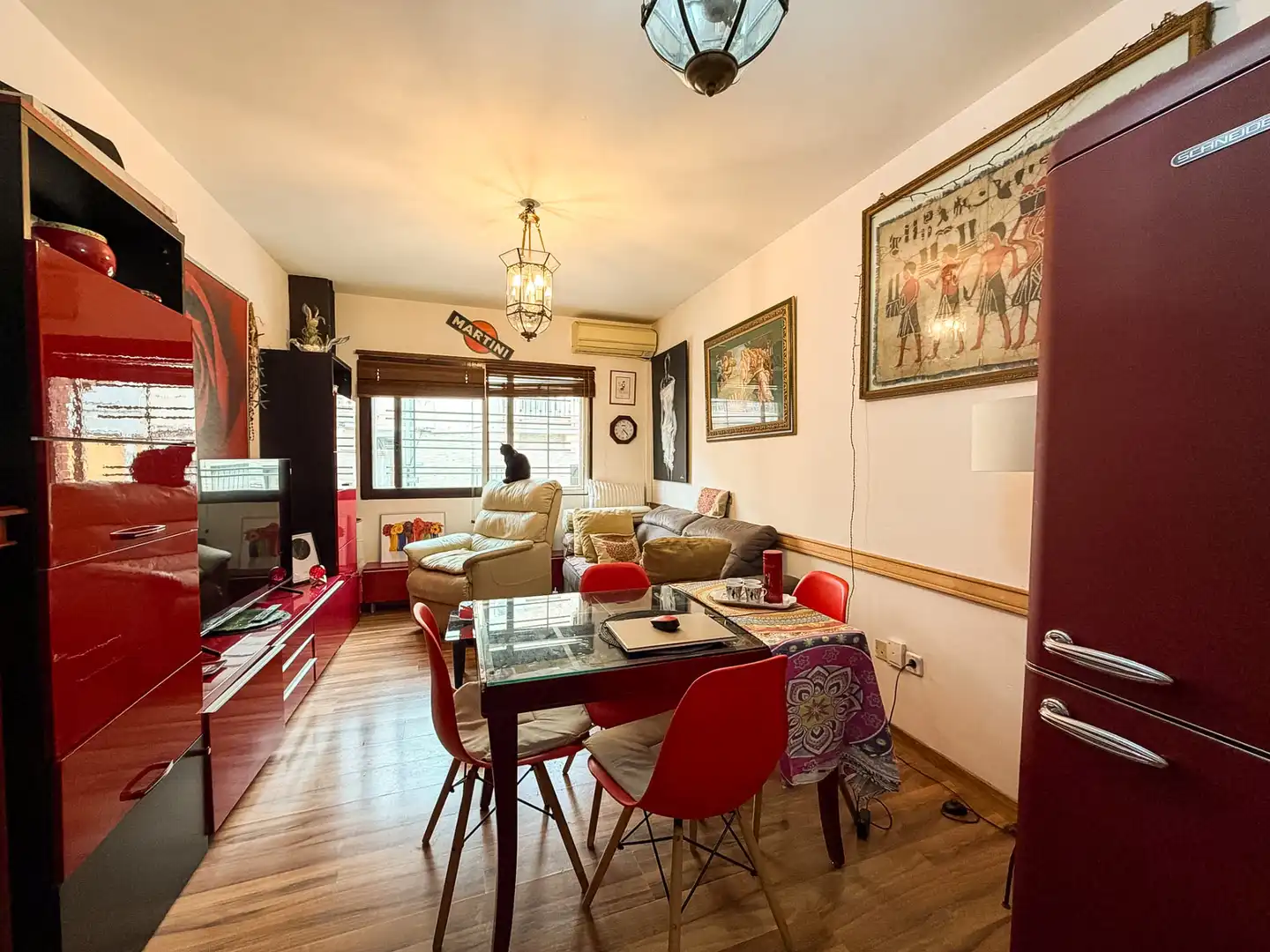 Sala d'estar de Planta baixa en venda en Sagunto / Sagunt amb Aire condicionat, Terrassa i Moblat
