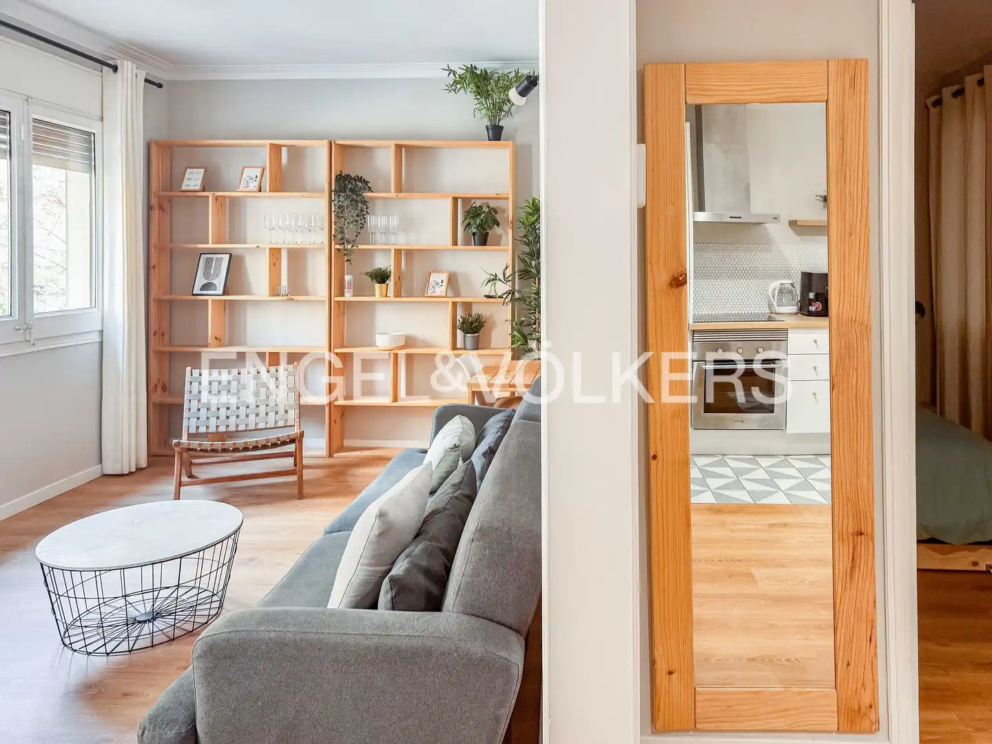 Sala d'estar de Pis de lloguer en Barcelona amb Aire condicionat, Calefacció i Parquet