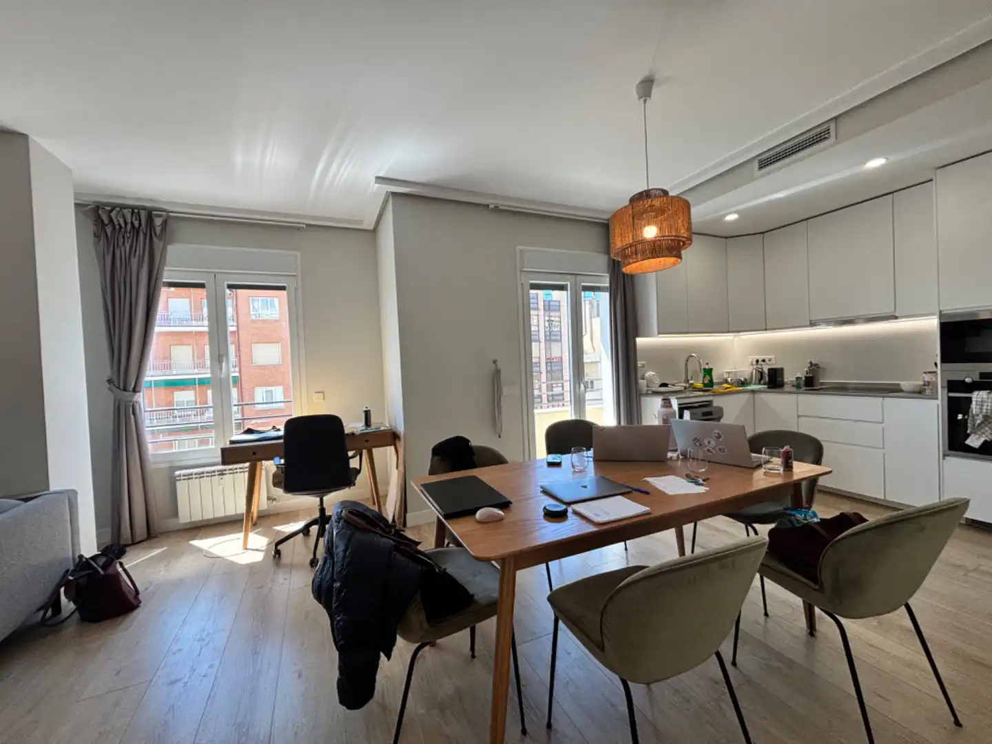 Esszimmer von Wohnung zur Miete in Madrid mit Klimaanlage, Heizung und Möbliert