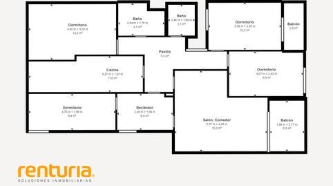 Foto 3 de Pis de lloguer a Carrer de Xile, Mestalla,  Valencia Capital