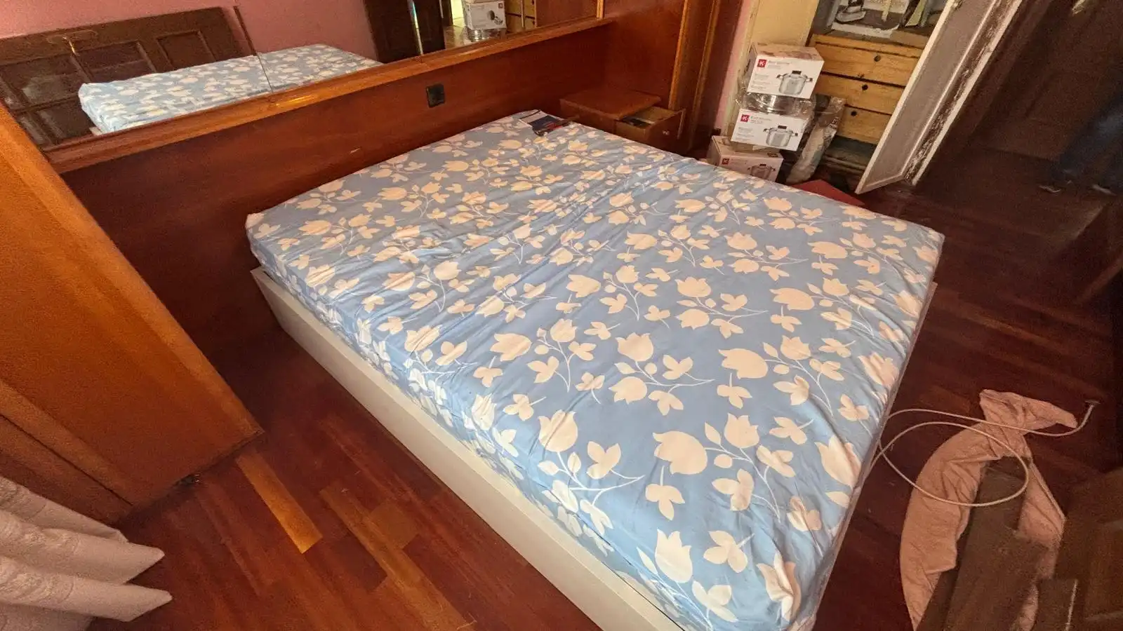 Schlafzimmer von Wohnung zum Verkauf in Rasines mit Heizung, Möbliert und Ofen
