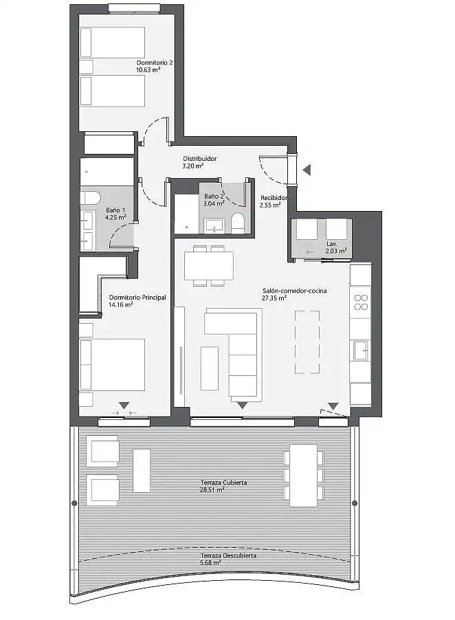 Apartamento con ascensor en venta en Diseminados, imagen 17