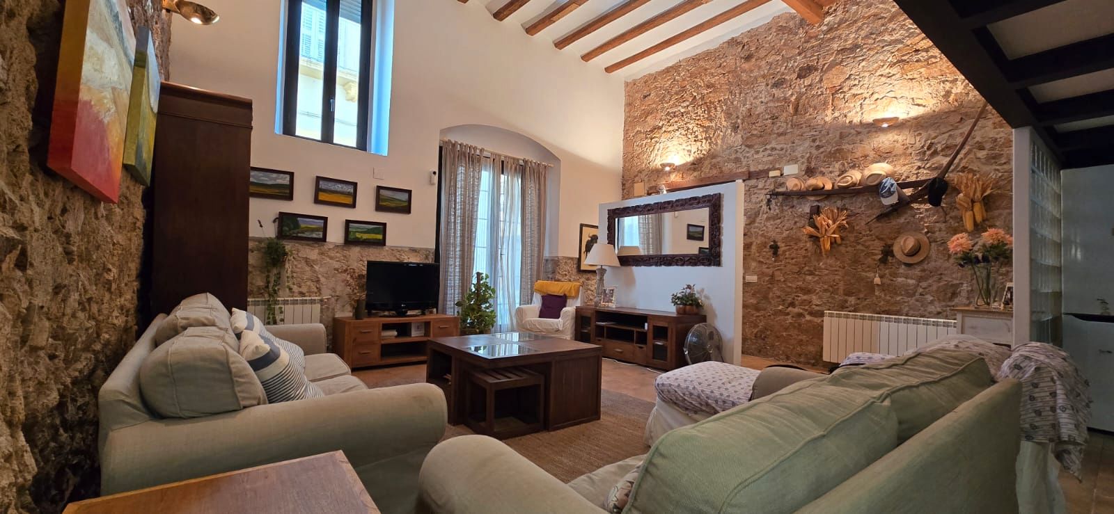 Sala de estar de Apartamento en venta en Sant Feliu de Guíxols con Calefacción, Parquet y Trastero
