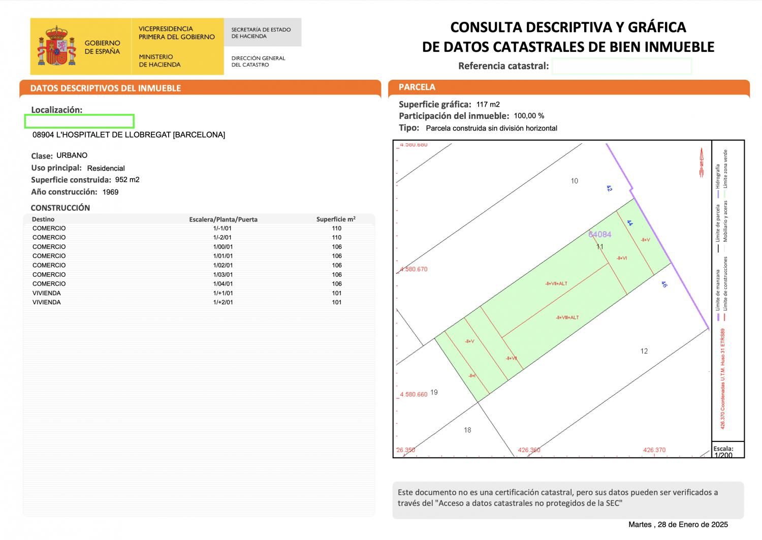 Building for sale in  Barcelona Capital  with Alarm
