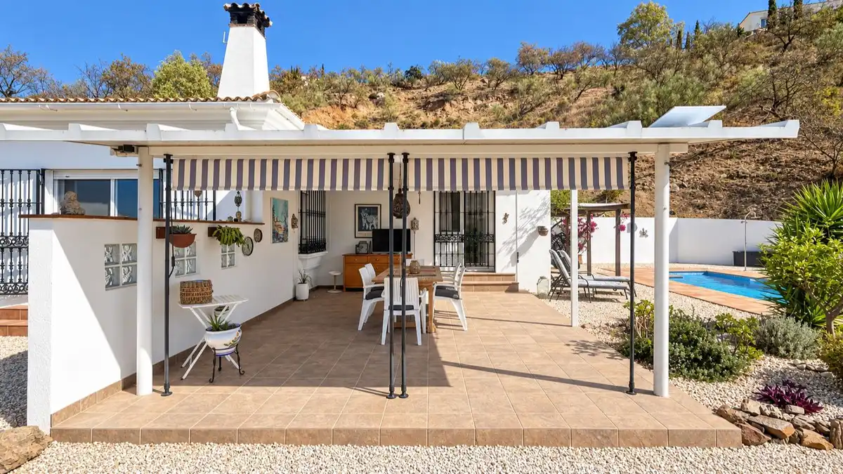 Terrassa de Casa o xalet en venda en Colmenar amb Aire condicionat, Jardí privat i Terrassa