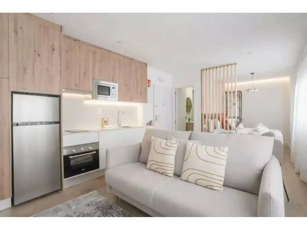 Sala de estar de Estudio en venta en Barcelona con Aire acondicionado, Amueblado y Alarma