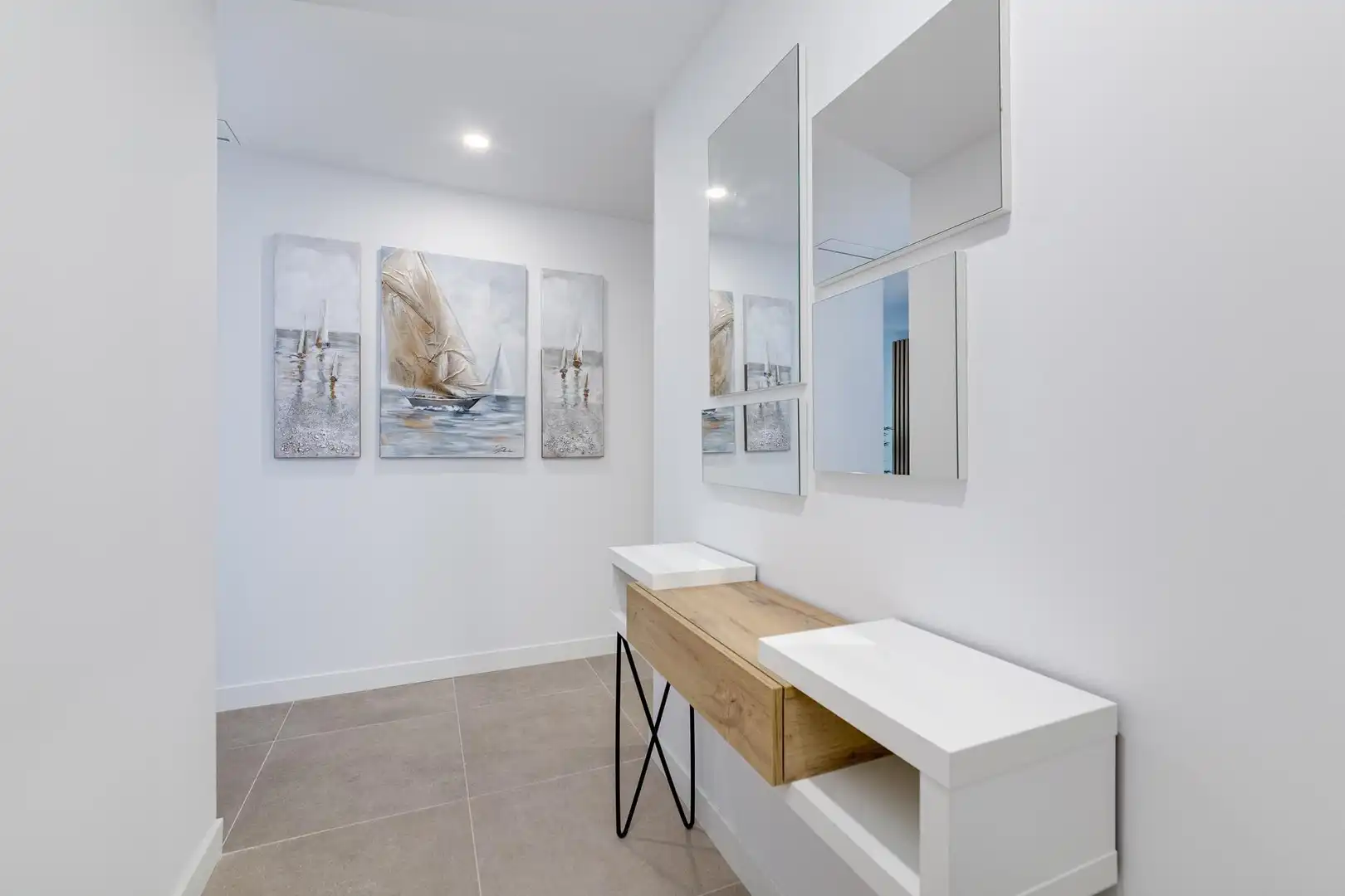 Baño de Apartamento en venta en Calpe / Calp con Aire acondicionado, Calefacción y Jardín privado