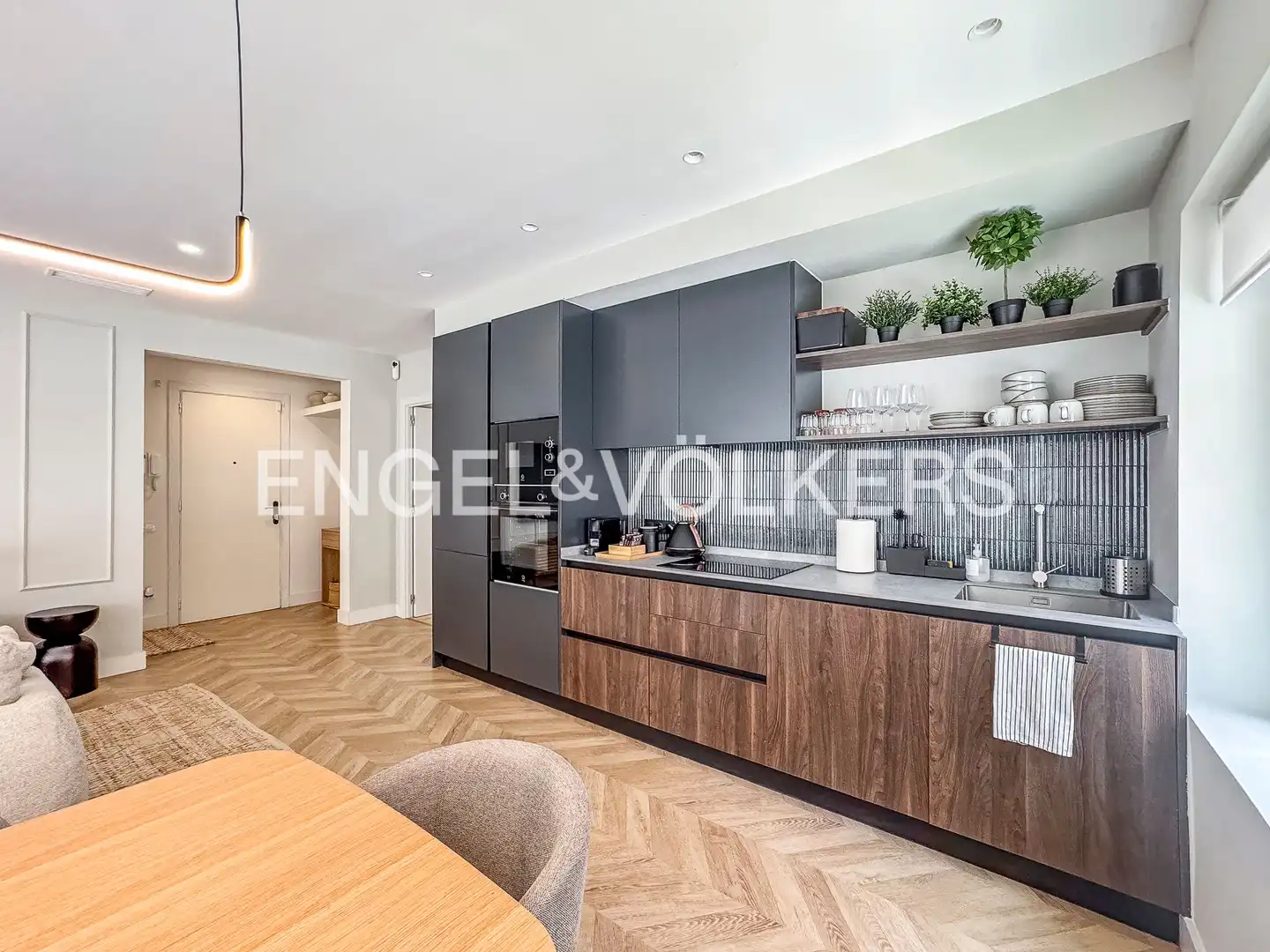 Kitchen of Flat for rent in Barcelona  with Air Conditioner, Heating and Parquet flooring