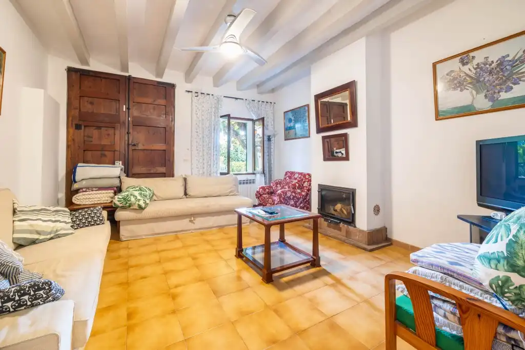 Sala de estar de Finca rústica en venta en Fornalutx con Jardín privado, Terraza y Trastero