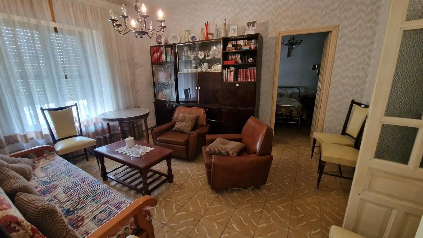 Sala de estar de Casa adosada en venta en Horcajo de las Torres con Trastero