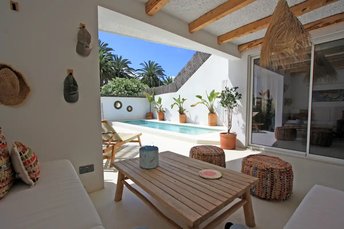 Terraza de Casa adosada en venta en Dénia con Jardín privado y Alarma