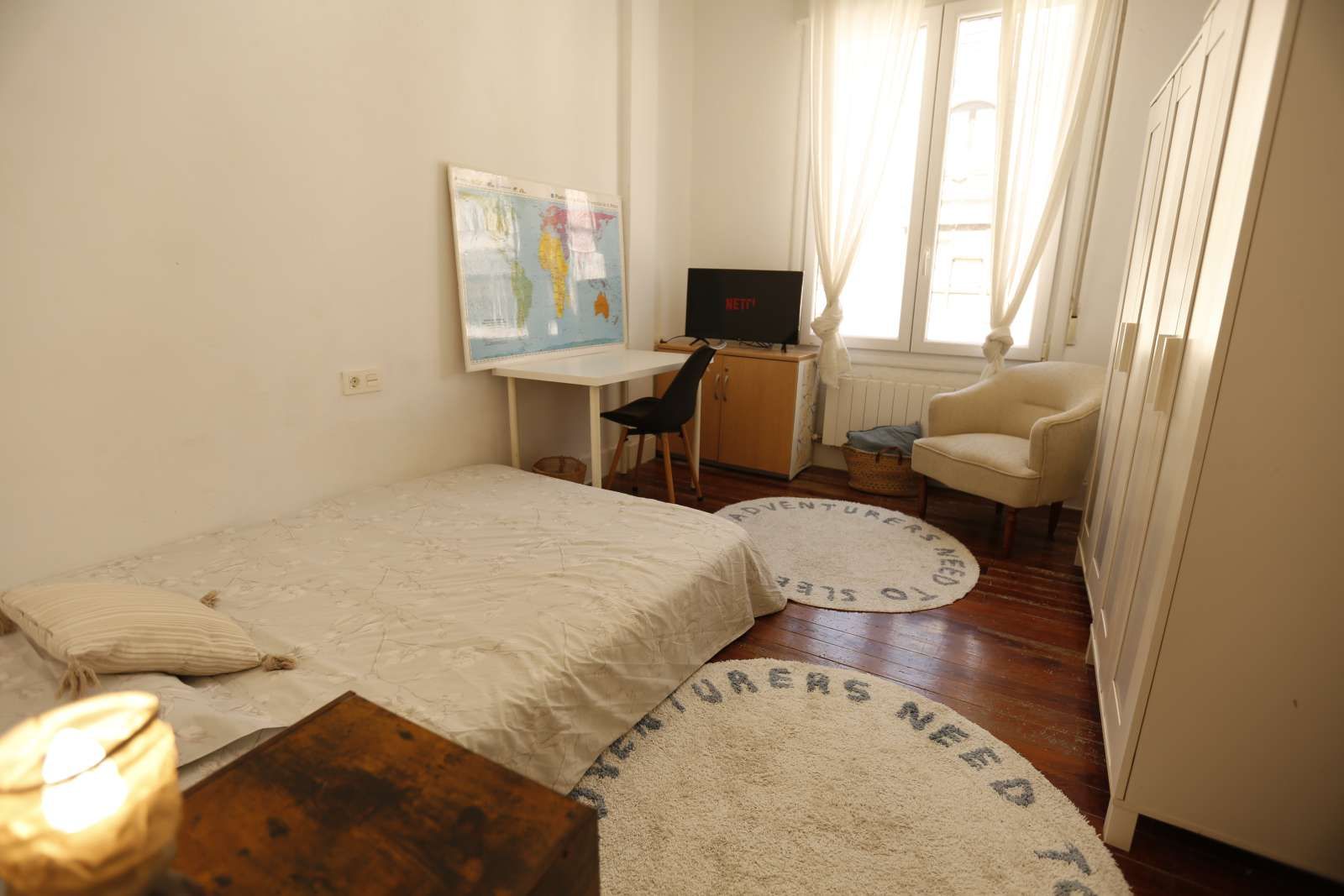 Bedroom of Flat to share in Bilbao   with Air Conditioner, Heating and Terrace