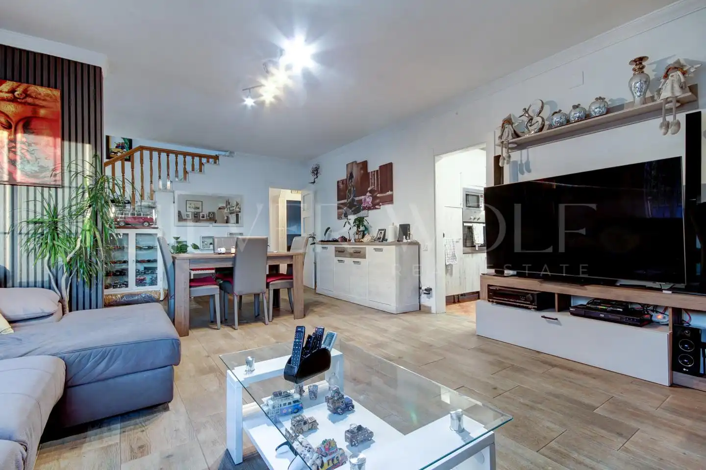 Wohnzimmer von Haus oder Chalet zum Verkauf in Sant Fost de Campsentelles mit Klimaanlage, Heizung und Privatgarten