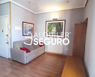 Sala d'estar de Àtic de lloguer en  Madrid Capital amb Aire condicionat i Terrassa