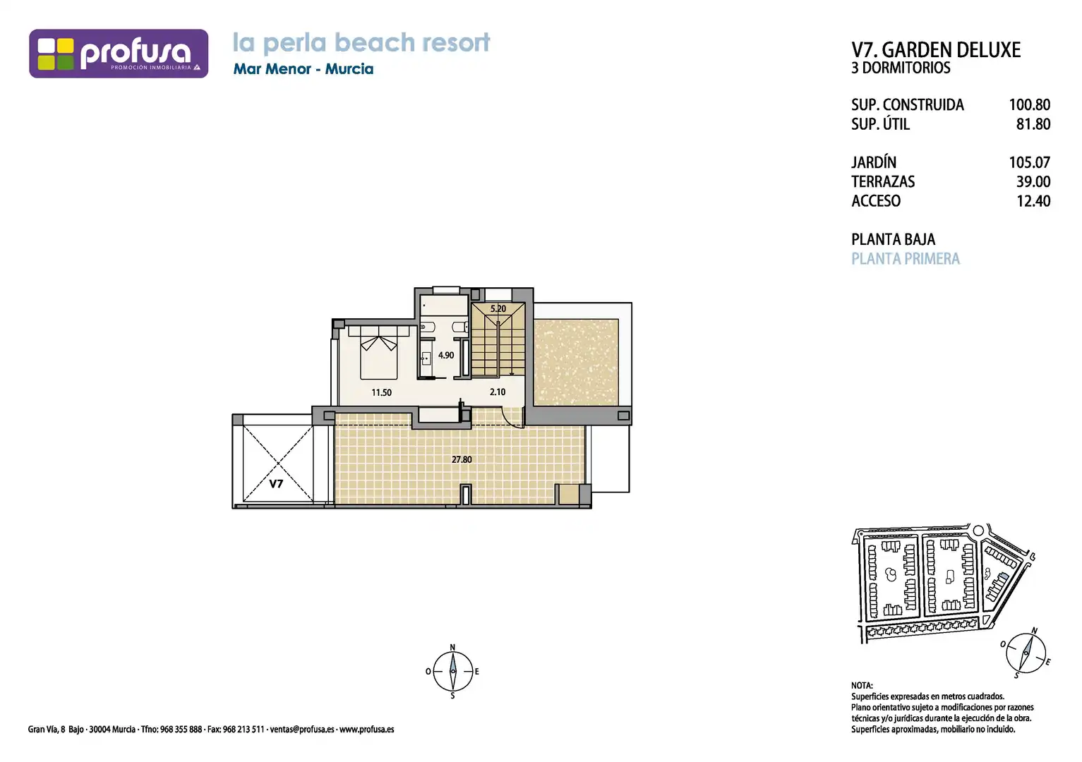 Casa adosada en venta en Cartagena con Jardín privado, Terraza y Piscina comunitaria