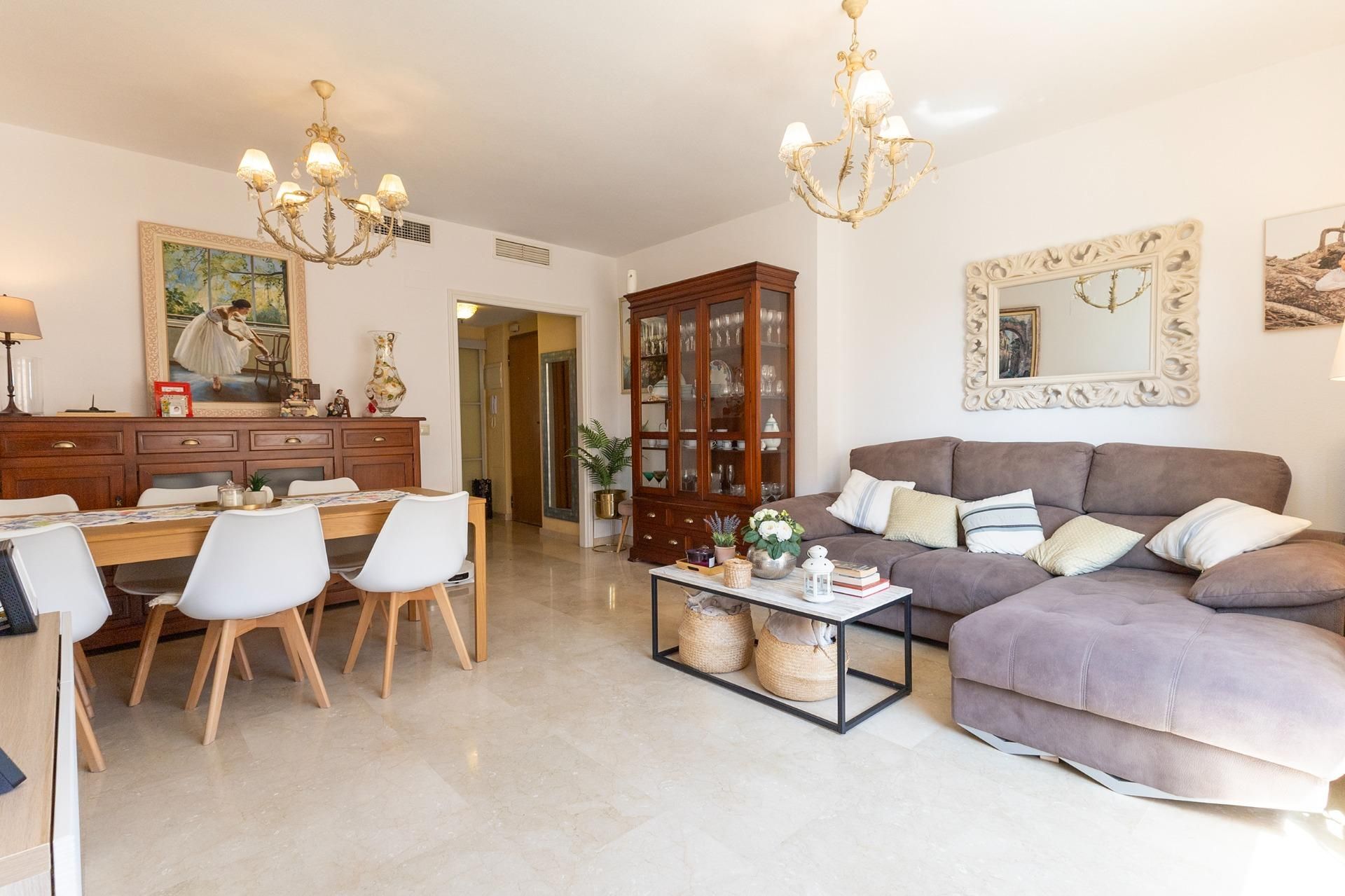 Living room of Flat for sale in Alicante / Alacant  with Air Conditioner, Heating and Private garden