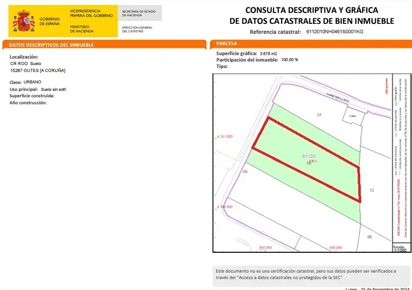 Terreny residencial en venda a Carretera Muros 11, imagen 2