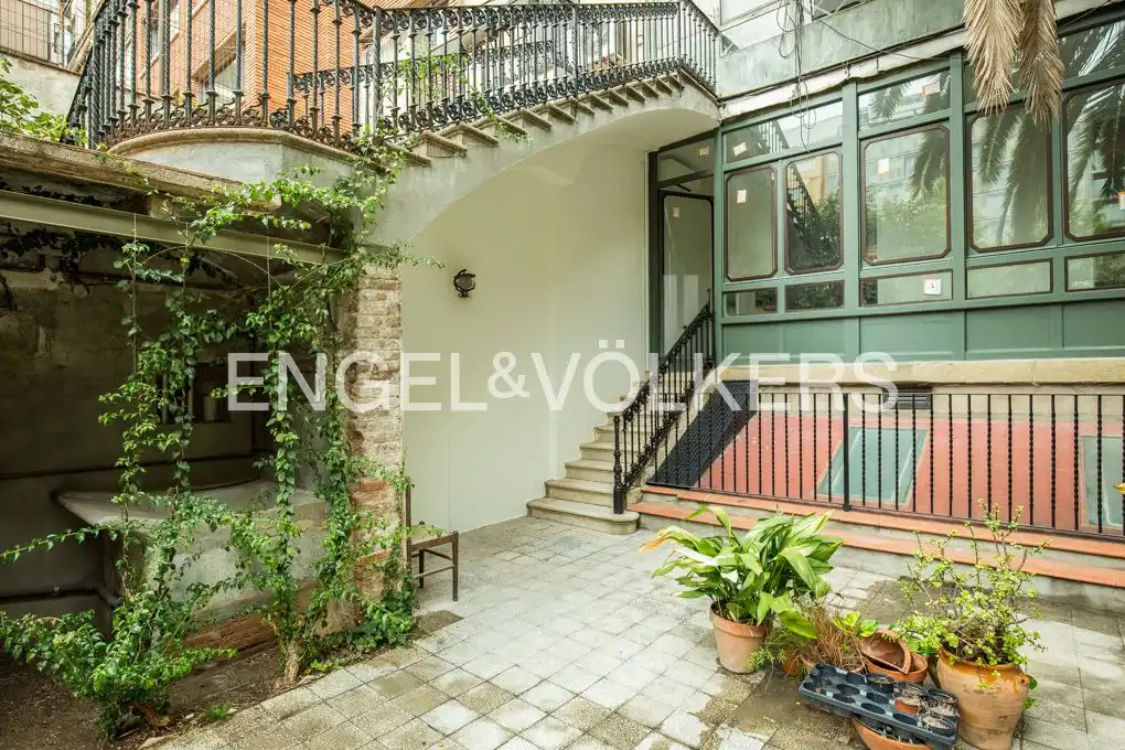 Terraza de Piso de alquiler en Barcelona con Aire acondicionado, Calefacción y Jardín privado