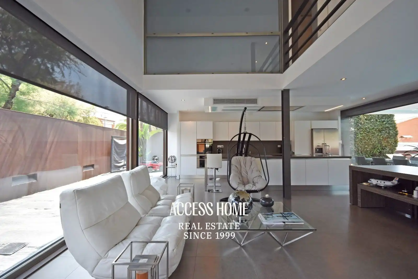 Sala de estar de Casa o chalet de alquiler en Alella con Aire acondicionado, Calefacción y Terraza