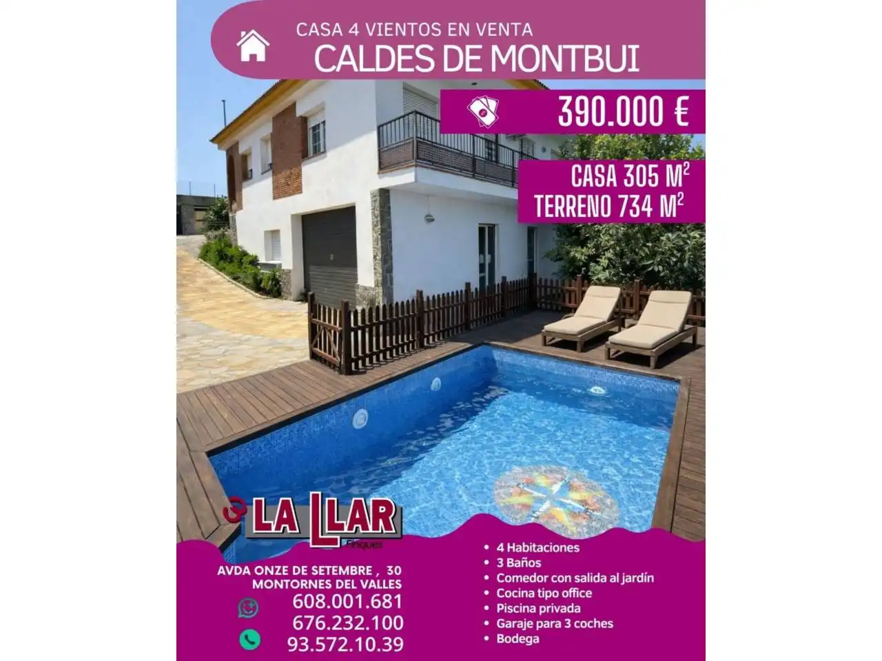Casa o xalet en venda a Caldes de Montbui