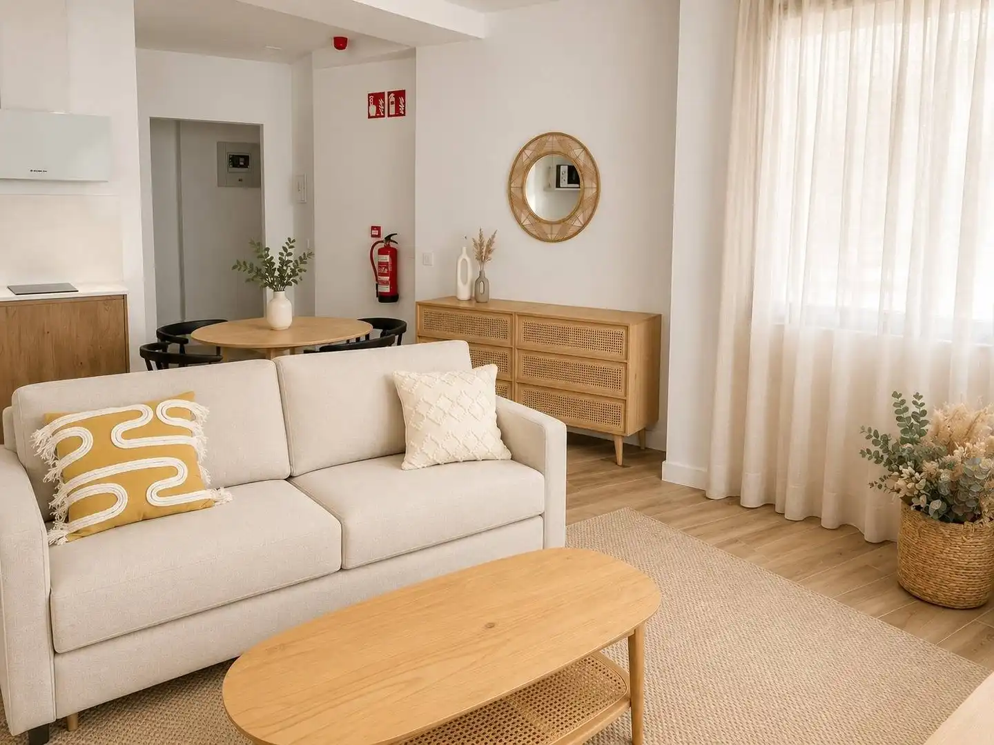 Sala d'estar de Pis de lloguer en Las Palmas de Gran Canaria amb Aire condicionat