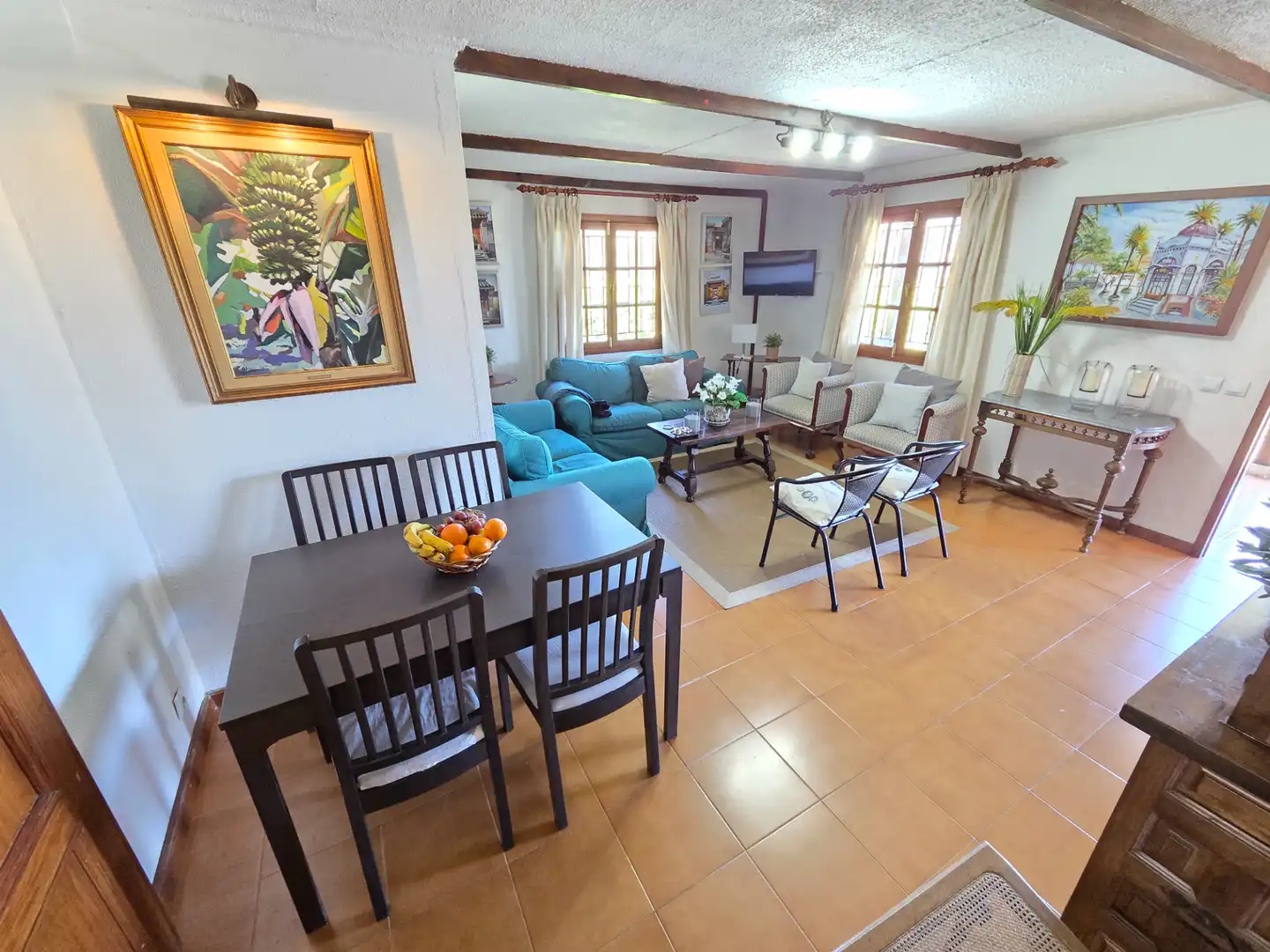 Sala de estar de Casa o chalet de alquiler en Santa Brígida con Calefacción, Jardín privado y Terraza