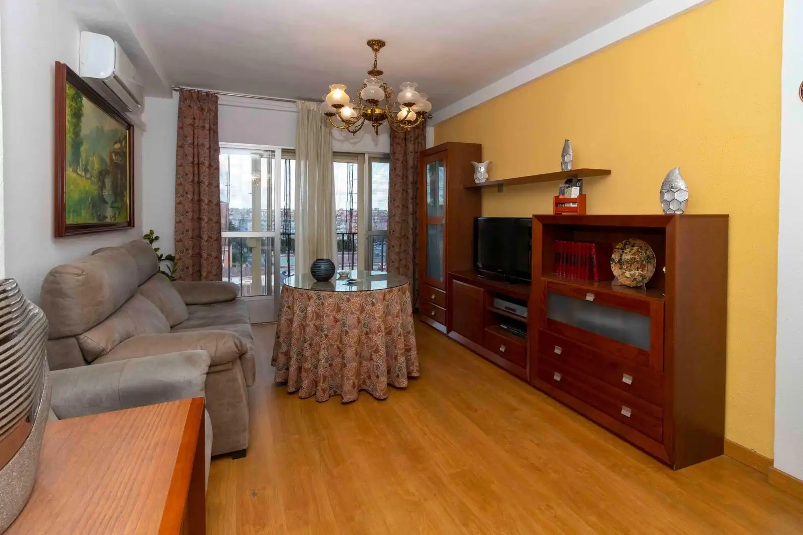 Wohnzimmer von Wohnung zum Verkauf in Badajoz mit Klimaanlage, Heizung und Terrasse