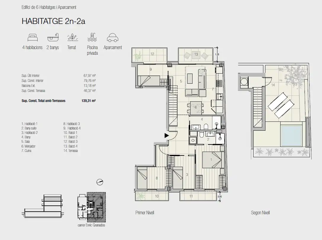 Penthouse mit Aufzug zum Verkauf in Carrer d'Enric Granados, imagen 10