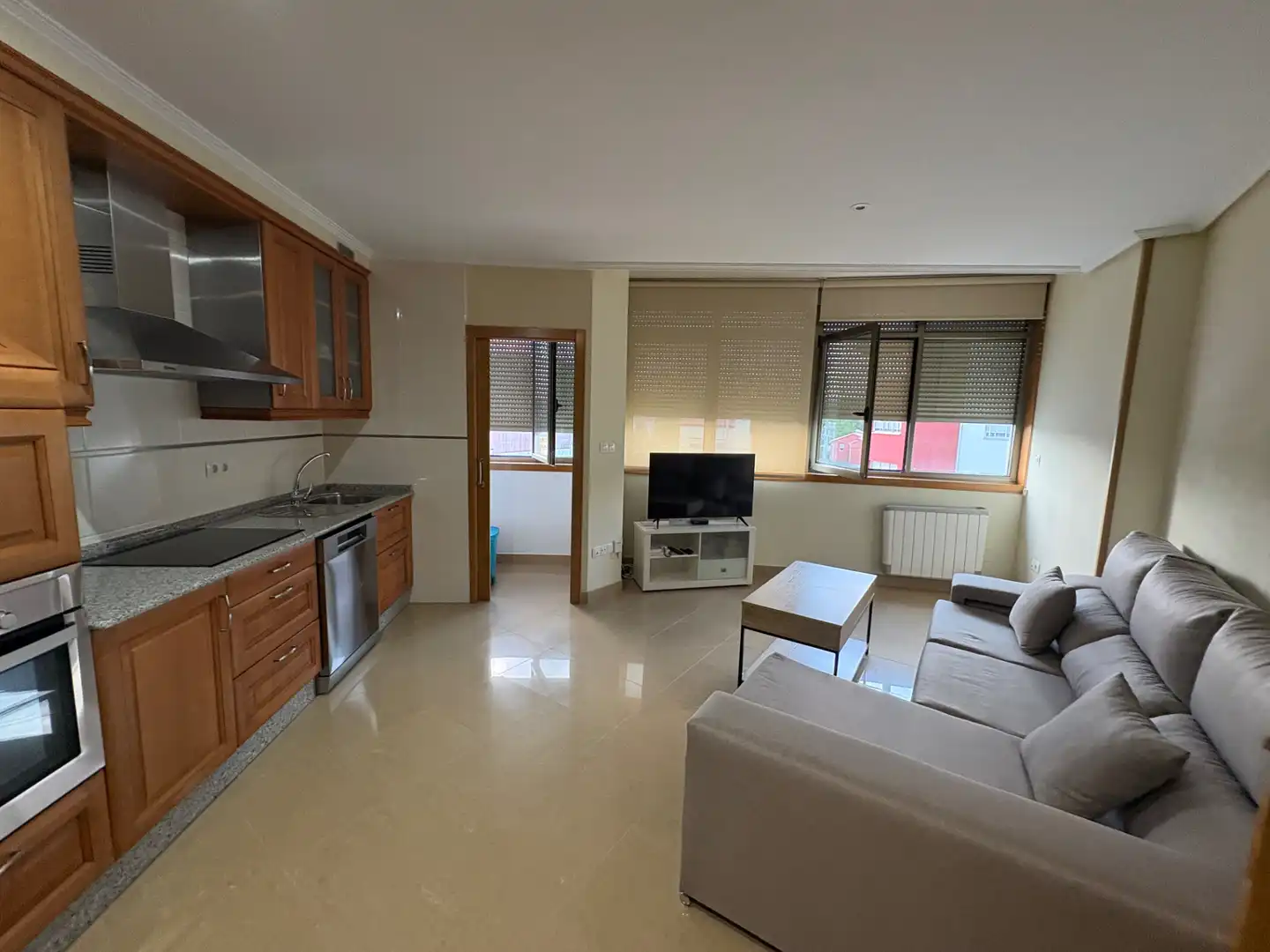Sala de estar de Piso de alquiler en Ferrol con Calefacción, Parquet y Amueblado