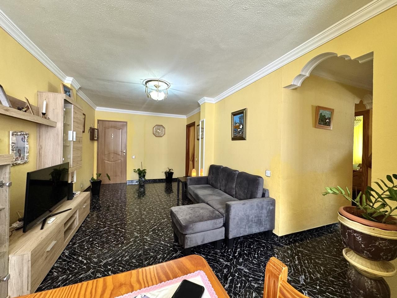 Living room of Flat for sale in San Bartolomé de Tirajana  with Furnished
